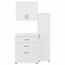 Bush Business Furniture Universal 62 3-Piece Modular Storage Set with 5 Shelves, White (UNS005WH)