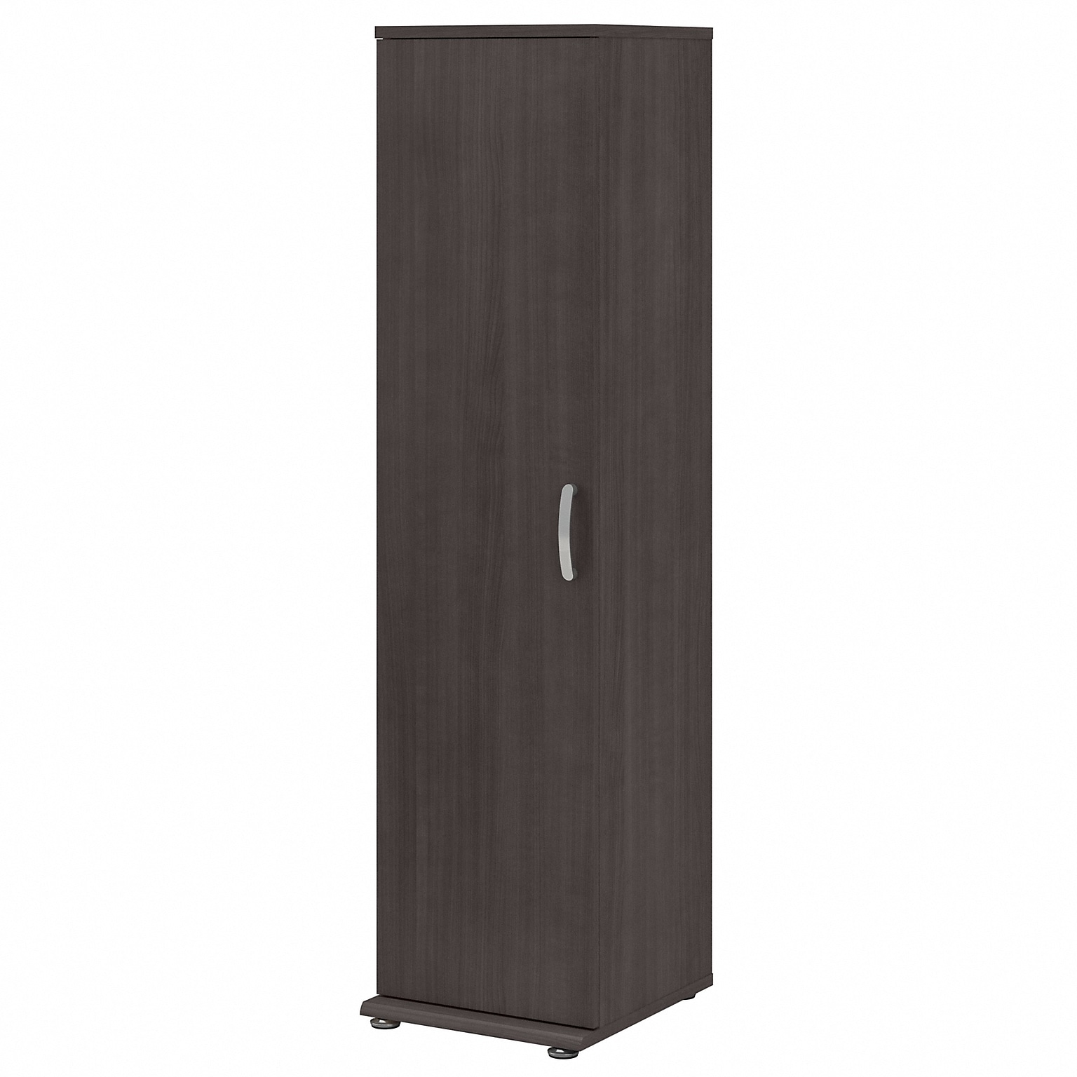 Bush Business Furniture Universal 62 Tall Narrow Storage Cabinet with Door and 3 Shelves, Storm Gray (UNS116SG)