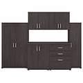 Bush Business Furniture Universal 62 6-Piece Modular Storage Set with 14 Shelves, Storm Gray (UNS00