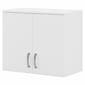 Bush Business Furniture Universal 24" Wall Cabinet with Doors and 2 Shelves, White (UNS428WH)