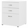 Bush Business Furniture Universal 34 Floor Storage Cabinet with 3 Drawers, White (UNS328WH)