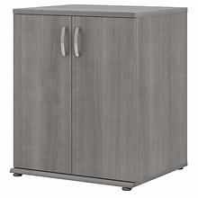 Bush Business Furniture 34 Floor Storage Cabinet with 2 Shelves, Platinum Gray (UNS128PG)