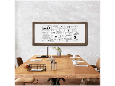 Excello Global Products Hanging Chalkboard/Whiteboard, Rustic, 58" x 25" (EGP-HD-0195-OS)