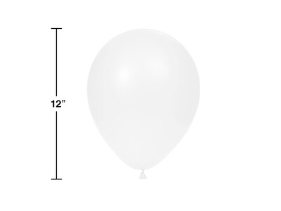 Creative Converting Party Balloon, White, 75/Pack (DTC041320BLN)