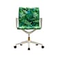 The Raynor Group Elizabeth Sutton Wynwood Fabric Swivel Task Chair, Pura Vida White Gold (K-ESWY-WHT-VIDA-GLD)