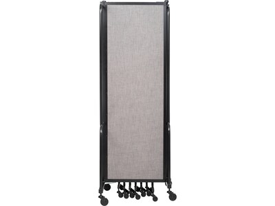 National Public Seating Robo Freestanding 9-Panel Room Divider, 72"H x 210"W, Gray PET (RDB6-9PT02)