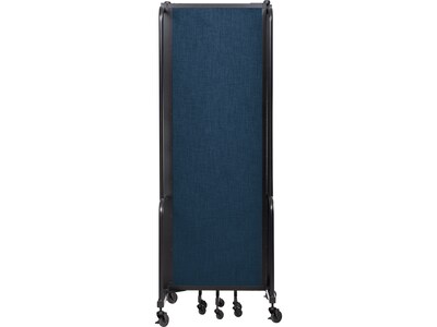 National Public Seating Robo Freestanding 5-Panel Room Divider, 72"H x 118"W, Blue PET (RDB6-5PT04)