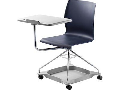 National Public Seating CoGo 25 Mobile Tablet Chair, Blue/Gray (COGO-04)