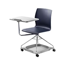 National Public Seating CoGo 25 Mobile Tablet Chair, Blue/Gray (COGO-04)