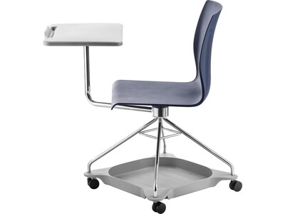 National Public Seating CoGo 25 Mobile Tablet Chair, Blue/Gray (COGO-04)