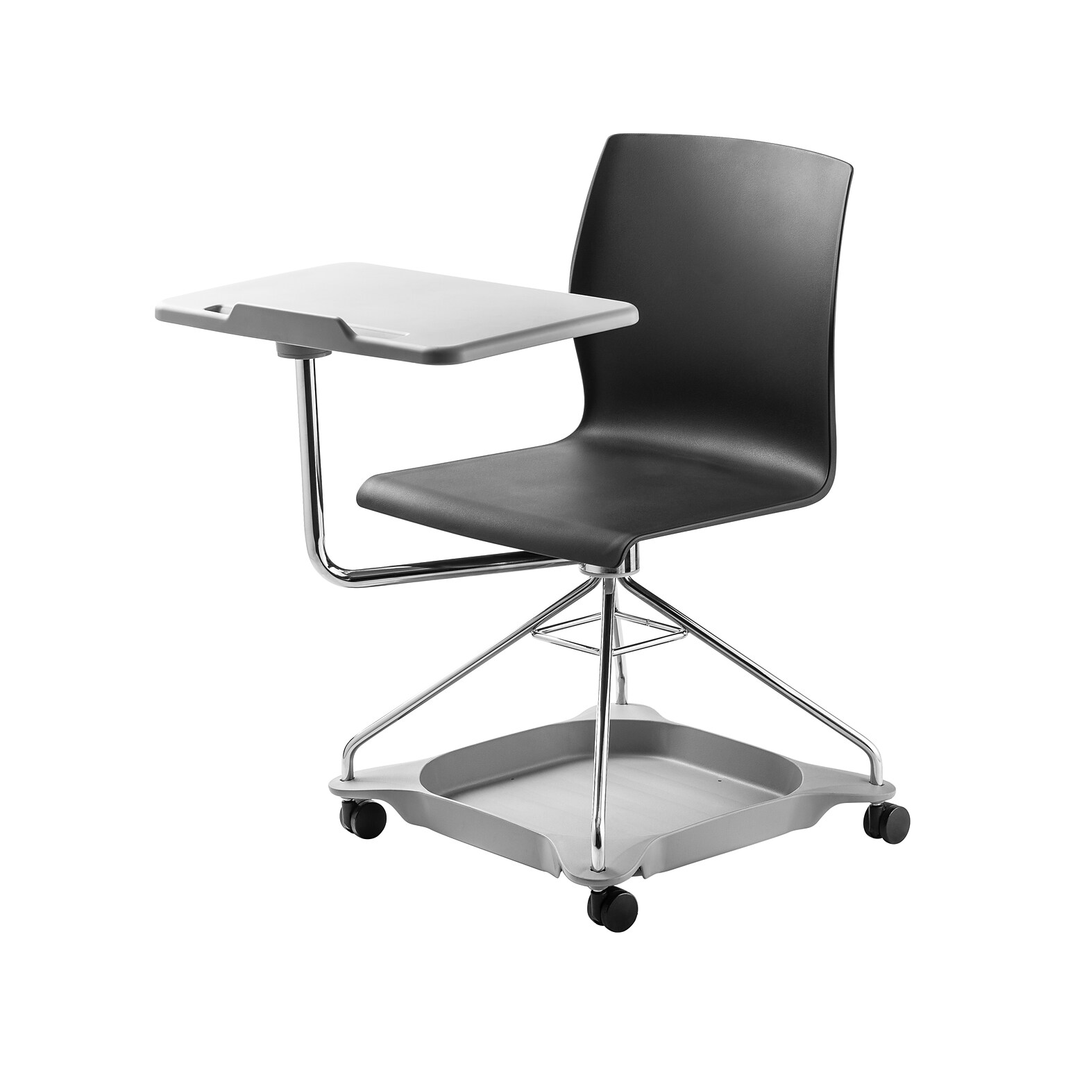 National Public Seating CoGo 25W Mobile Tablet Chair, Black/Gray (COGO-10)