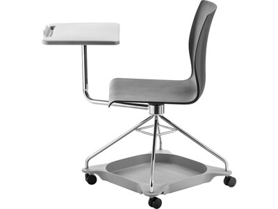 National Public Seating CoGo 25 Mobile Tablet Chair Chair, Black/Gray (COGO-10)