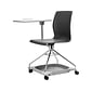 National Public Seating CoGo 25" Mobile Tablet Chair Chair, Black/Gray (COGO-10)