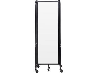 National Public Seating Robo Freestanding 3-Panel Room Divider, 72"H x 72"W, Clear Acrylic (RDB6-3CA)