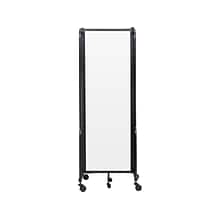 National Public Seating Robo Freestanding 3-Panel Room Divider, 72H x 72W, Clear Acrylic (RDB6-3CA