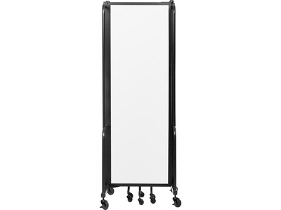 National Public Seating Robo Freestanding 5-Panel Room Divider, 72"H x 118"W, Clear Acrylic (RDB6-5CA)