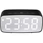 Infinity Instruments Digital Alarm Clock, 4.25" x 2.38" (20218BK)