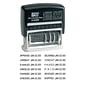 2000 PLUS 12-in-1 Self Inking Date and Message Stamp, Black Ink (011090)