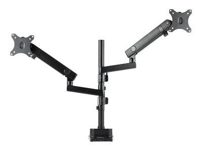 StarTech.com Adjustable Dual Mounting Kit, Up to 32 Monitor, Black (ARMDUALPIVOT)