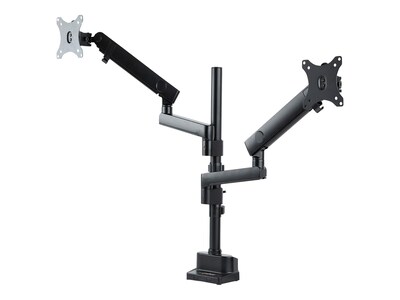 StarTech.com Adjustable Dual Mounting Kit, Up to 32" Monitor, Black (ARMDUALPIVOT)