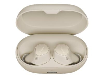Jabra Elite Wireless Active Noise Canceling Earbuds Headphones, Bluetooth, Gold/Beige (100-99172005-