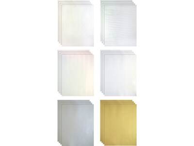 Better Office Designer Textured Paper, Assorted Colors, 50/Pack (64504)