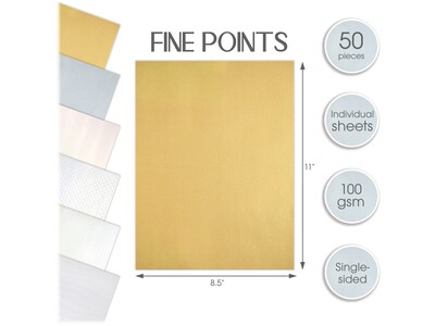 Better Office Designer Textured Paper, Assorted Colors, 50/Pack (64504)
