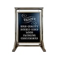 Excello Global Products Swinging Chalkboard Sidewalk Sign, Wood, 40 x 28 (EGP-HD-0090-OS)