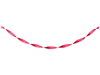 Creative Converting Touch of Color Crepe Streamer, Classic Red, 6/Pack (DTC071031STRMR)