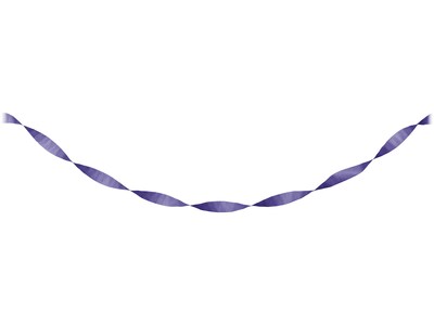 Creative Converting Touch of Color Crepe Streamer, Purple, 6/Pack (DTC078130STRMR)