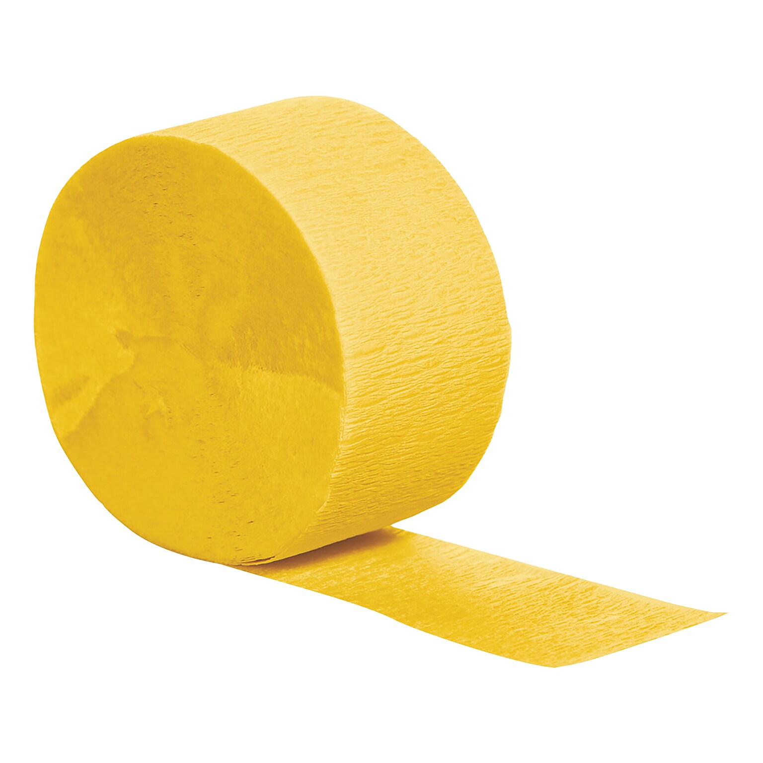 Creative Converting Touch of Color Crepe Streamer, School Bus Yellow, 6/Pack (DTC078520STRMR)