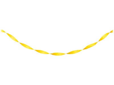 Creative Converting Touch of Color Crepe Streamer, School Bus Yellow, 6/Pack (DTC078520STRMR)
