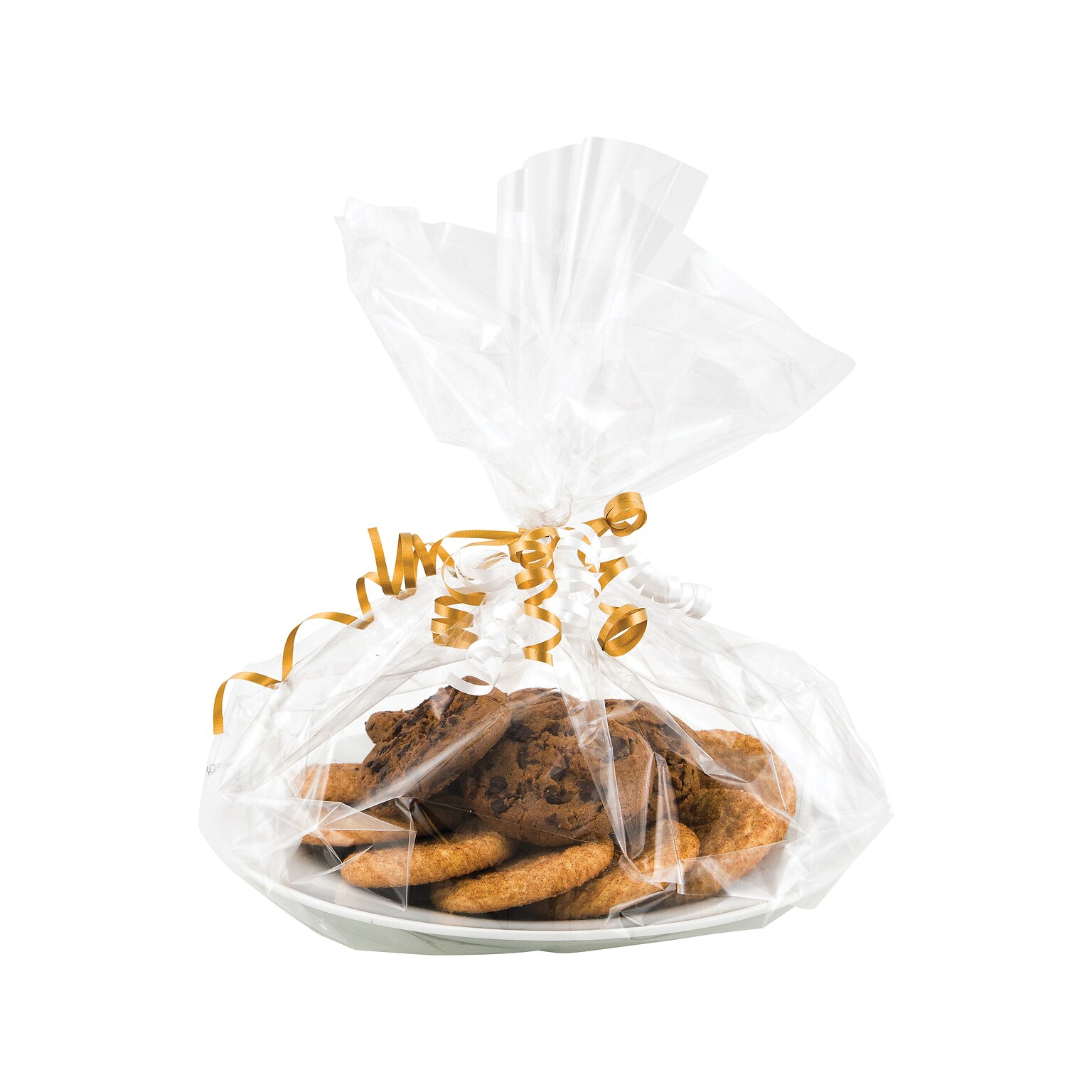 Creative Converting Basket Bag, 18 x 16, Clear, 24/Pack (DTC031706BAG)
