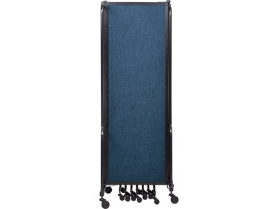 National Public Seating Robo Freestanding 9-Panel Room Divider, 72"H x 210"W, Blue PET (RDB6-9PT04)