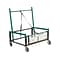 National Public Seating Metal Mobile Utility Cart with Lockable Wheels, Green/Black (TAD)