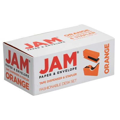 JAM Paper Desk Organizer Set, Orange (3378OR)