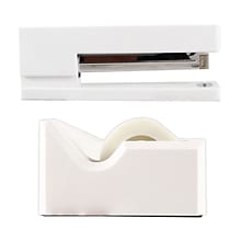 JAM Paper Desk Organizer Set, White (3378WE)