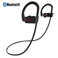 Insten Universal Rechargeable Wireless Bluetooth Sports Stereo Handsfree Headphone for Phones/Tablets/Laptops - Black