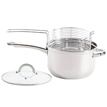 Oster Sangerfield 4.8-Quart Deep Fryer Sauce Pan With Lid and Frying Basket Stainless Steel  (935100