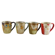 Gibson Owl City 17 Ounces Mug Set  4-Pack (85223.01)