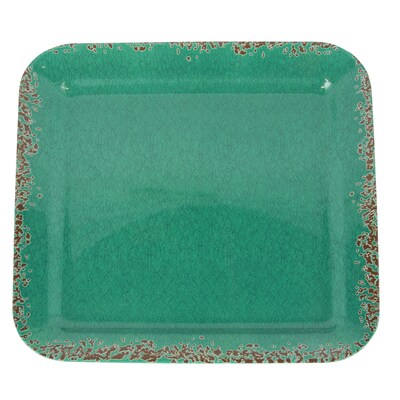 Studio California Mauna Square Serving Tray Green Crackle Finish (116938.01)