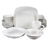 Gibson Hagen 30-Piece Porcelain Dinnerware Set White