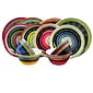 Gibson Almira 12-Piece Melamine Dinnerware Set Multicolor 107282.12