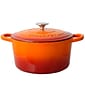 Crock-Pot Artisan  Cast Iron  11.50" x 10.80" Self-Basting Dutch Oven Orange (109469.02)