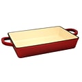 Crock-Pot Artisan Cast Iron 13 in. Lasagna Pan, Scarlet Red (112006.01)