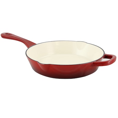 Crock-Pot Artisan Cast Iron 10 in. Skillet, Scarlet Red (111980.01)