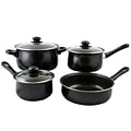 Gibson Home Casselman Carbon Steel 7-Piece Cookware Set, Black (108169.07)