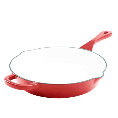 Crock-Pot Artisan Cast Iron 8 in. Skillet, Scarlet Red (111974.01)