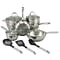 Oster Ridgewell Stainless Steel 13-Piece Cookware Set, Silver (109543.13)
