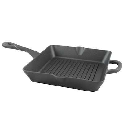 Crock-Pot Artisan Cast Iron 10 in. Preseasoned Grill Pan, Black (111996.01)